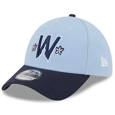 Men's New Era Light Blue/Navy Washington Nationals 2025 City Connect 39THIRTY Flex Hat