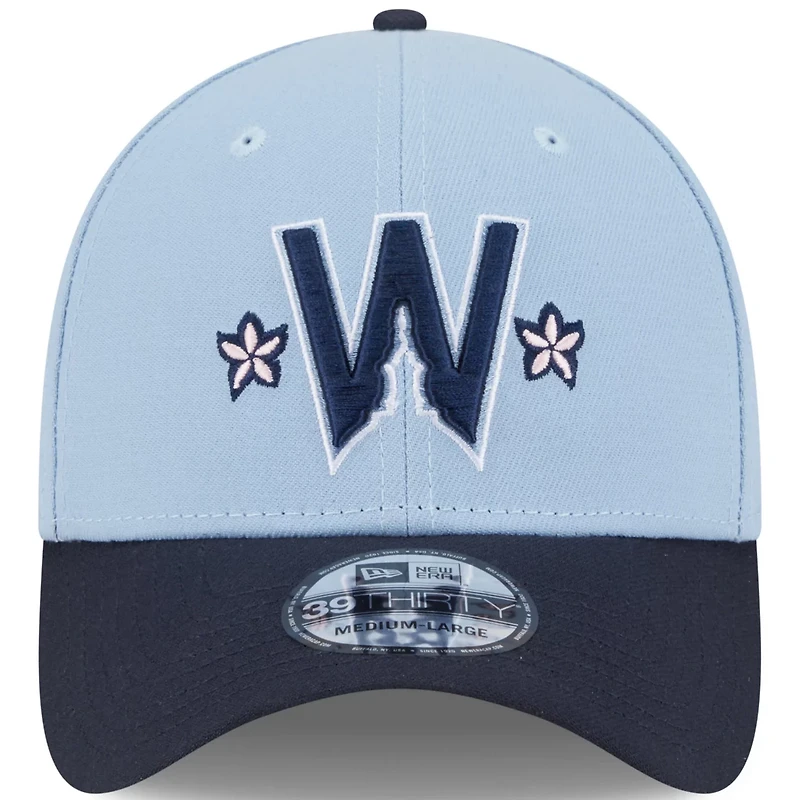 Men's New Era Light Blue/Navy Washington Nationals 2025 City Connect 39THIRTY Flex Hat