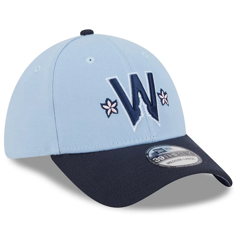 Men's New Era Light Blue/Navy Washington Nationals 2025 City Connect 39THIRTY Flex Hat