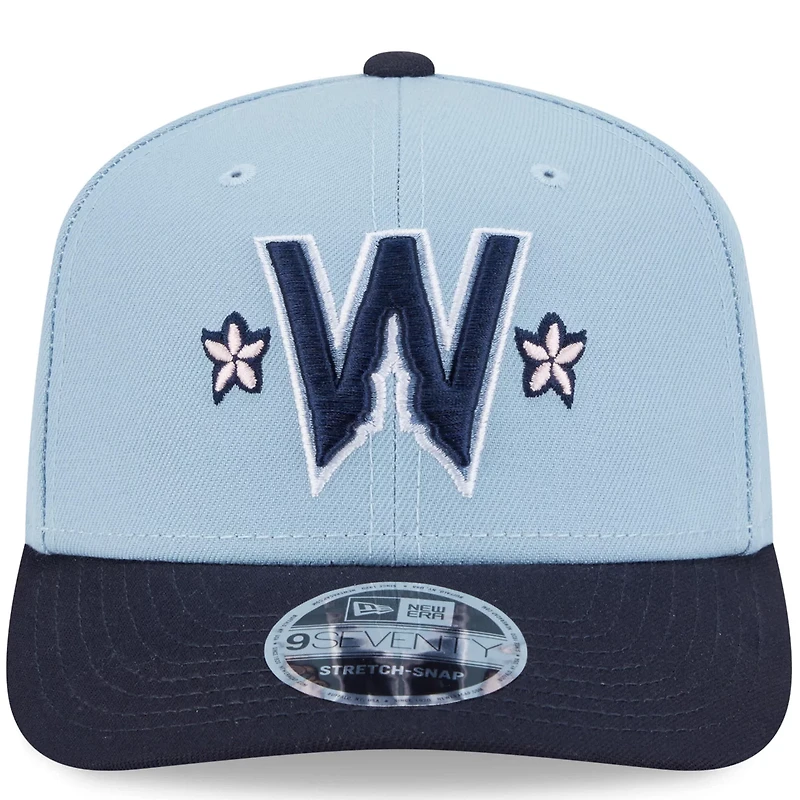 Men's New Era Light Blue/Navy Washington Nationals 2025 City Connect 9SEVENTY Adjustable Hat