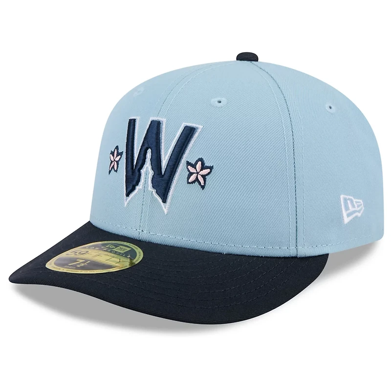 Men's New Era Light Blue/Navy Washington Nationals 2025 City Connect Low Profile 59FIFTY Fitted Hat