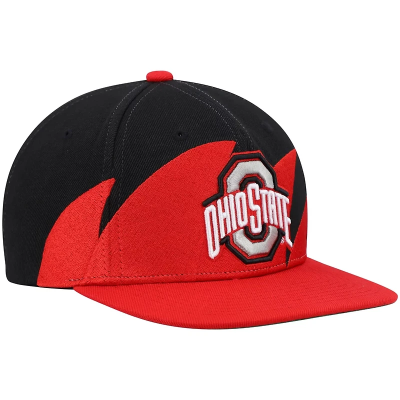 Mitchell  Ness / Ohio State Buckeyes Sharktooth Snapback Hat