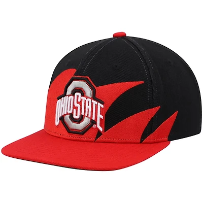 Mitchell  Ness / Ohio State Buckeyes Sharktooth Snapback Hat