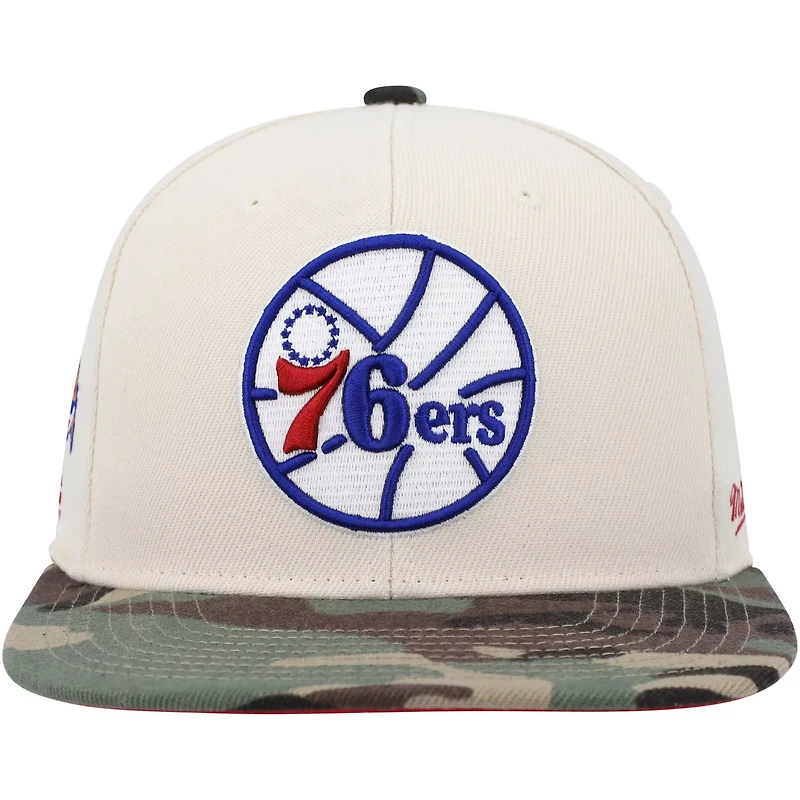 Mitchell  Ness / Philadelphia 76ers Hardwood Classics 1976 NBA All-Star Game Off White Fitted Hat