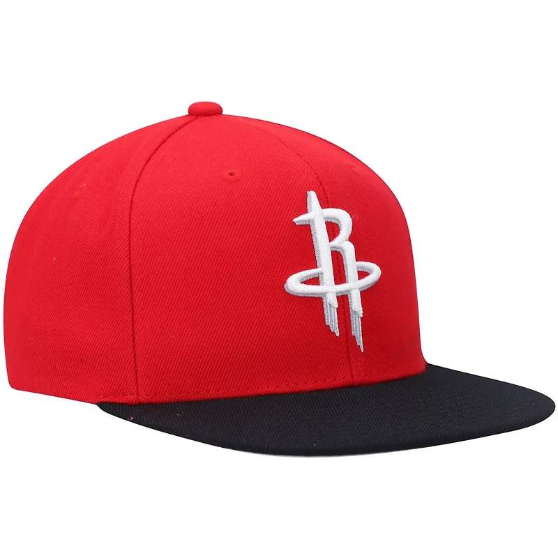 Mitchell  Ness /Black Houston Rockets Team Two-Tone 20 Snapback Hat