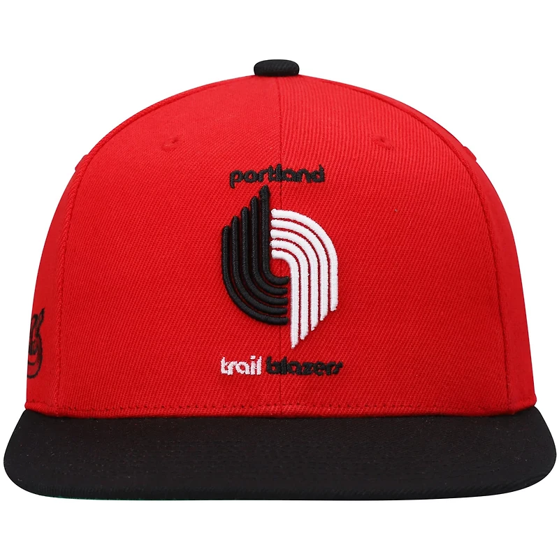 Mitchell  Ness /Black Portland Trail Blazers Hardwood Classics Snapback Hat