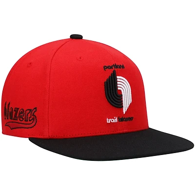 Mitchell  Ness /Black Portland Trail Blazers Hardwood Classics Snapback Hat