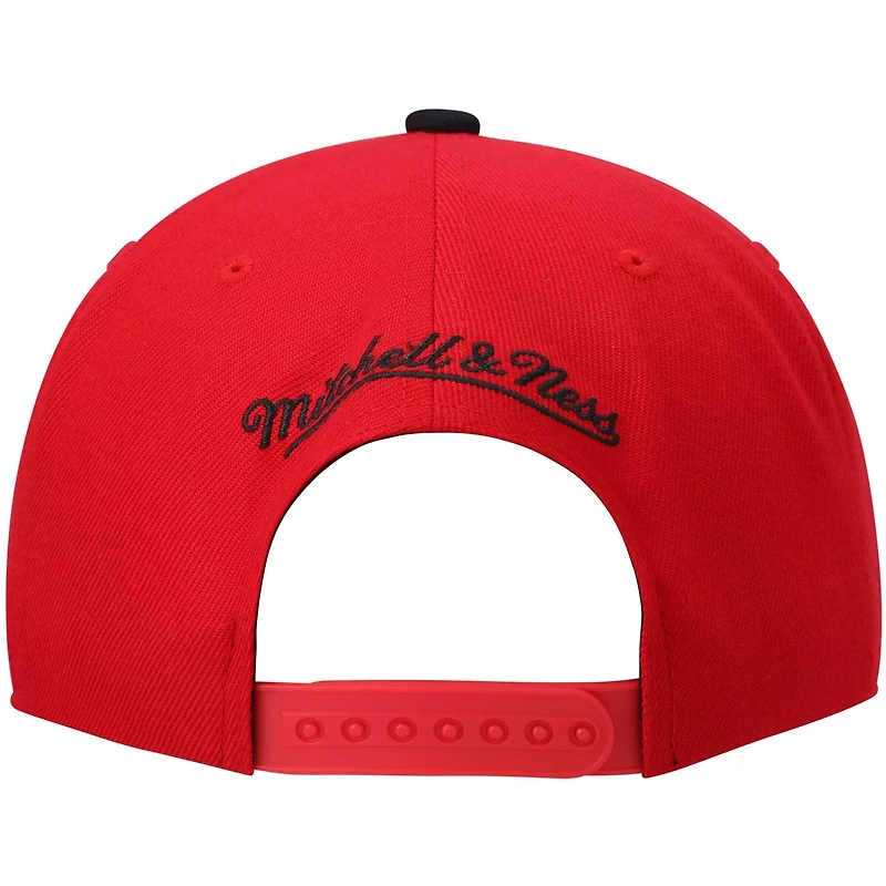 Mitchell  Ness /Black Portland Trail Blazers Hardwood Classics Team Two-Tone 20 Snapback Hat