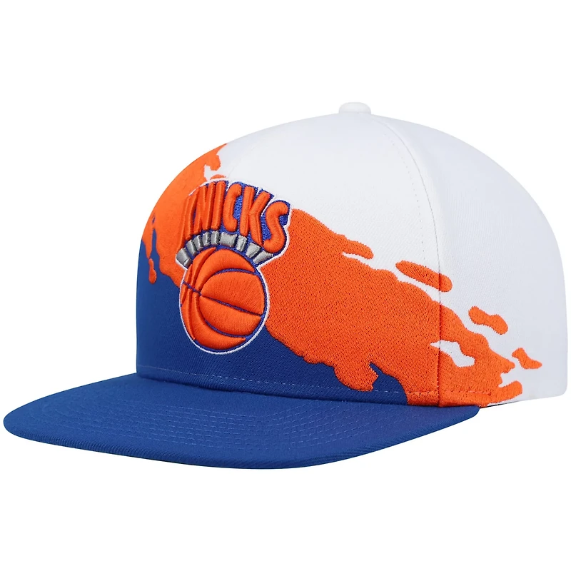 Mitchell  Ness /Blue New York Knicks Hardwood Classics Paintbrush Snapback Hat