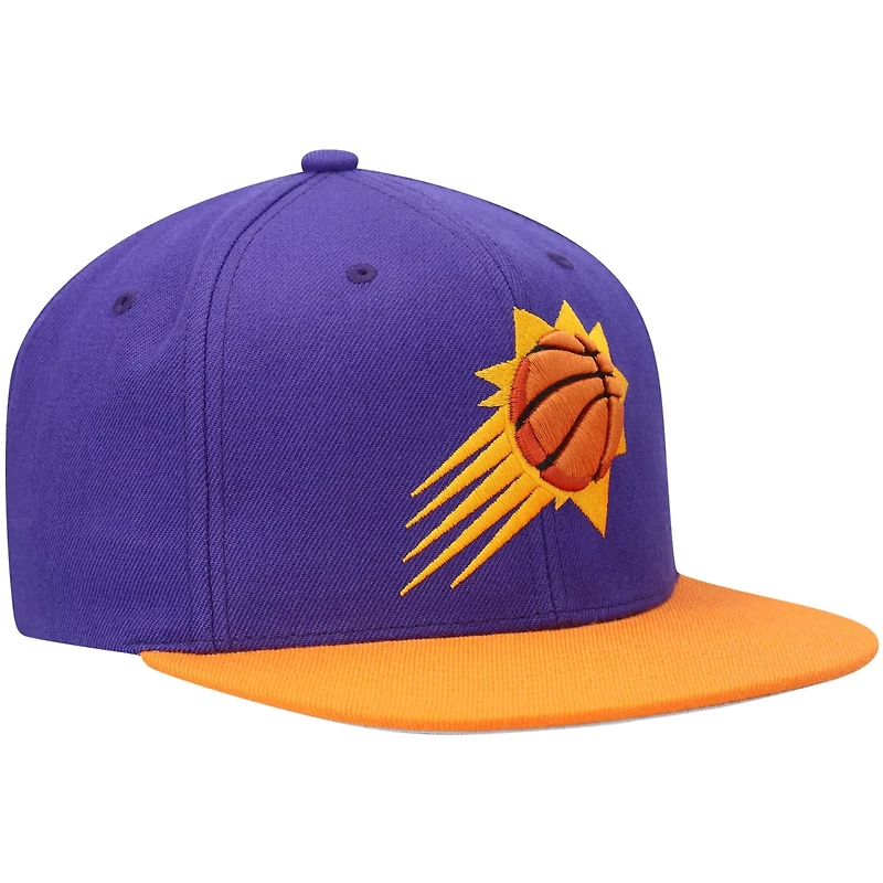 Mitchell  Ness /Orange Phoenix Suns Team Two-Tone 20 Snapback Hat