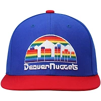 Mitchell  Ness /Red Denver Nuggets Hardwood Classics Team Two-Tone 20 Snapback Hat