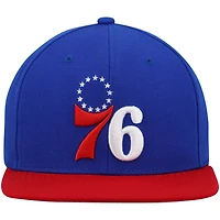 Mitchell  Ness /Red Philadelphia 76ers Team Two-Tone 20 Snapback Hat
