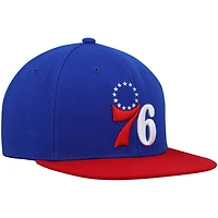 Mitchell  Ness /Red Philadelphia 76ers Team Two-Tone 20 Snapback Hat