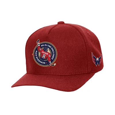 Mitchell Ness Alexander Ovechkin Washington Capitals All Time Goals Pro Crown Adjustable Hat