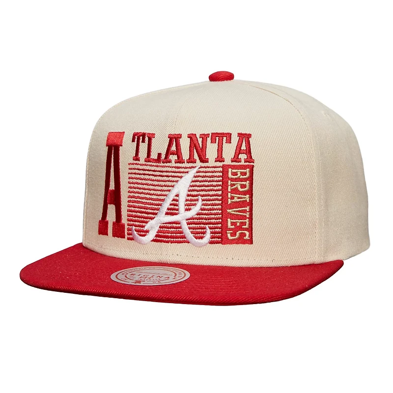 Mitchell  Ness Atlanta Braves Cooperstown Collection Speed Zone Snapback Hat