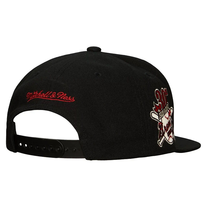 Mitchell  Ness Atlanta Braves Cooperstown Collection True Classics Snapback Hat