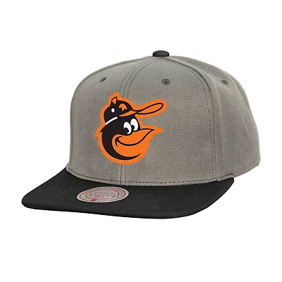 Mitchell  Ness Baltimore Orioles Cooperstown Collection Basic Flip Snapback Hat