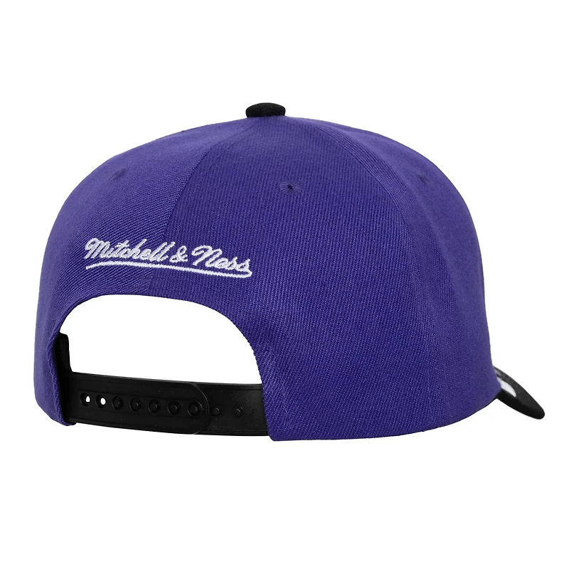 Mitchell  Ness Black Milwaukee Bucks Underarch Two-Tone Pro Crown Snapback Hat