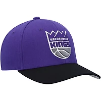 Mitchell  Ness Black Sacramento Kings MVP Team Two-Tone 20 Stretch-Snapback Hat
