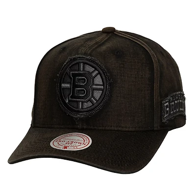 Mitchell  Ness Boston Bruins Downtown Snow Wash Pro-Crown Adjustable Hat