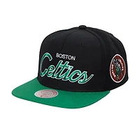 Mitchell  Ness Boston Celtics Hardwood Classics MVP Team Script 20 Snapback Hat