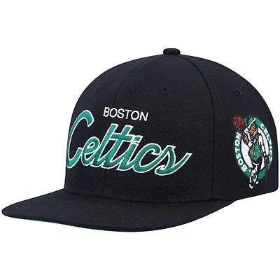 Mitchell  Ness Boston Celtics Hardwood Classics Script 20 Snapback Hat
