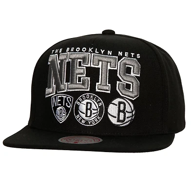 Mitchell  Ness Brooklyn Nets Champ Stack Snapback Hat