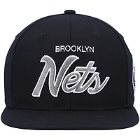 Mitchell  Ness Brooklyn Nets Hardwood Classics Script 20 Snapback Hat