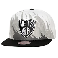 Mitchell  Ness Brooklyn Nets Hot Fire Snapback Hat