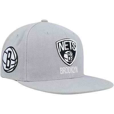 Mitchell  Ness Brooklyn Nets Side Core 20 Snapback Hat