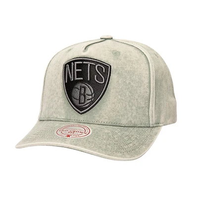 Mitchell  Ness Brooklyn Nets Washed Out Tonal Logo Snapback Hat