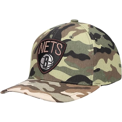 Mitchell  Ness Brooklyn Nets Woodland Desert Snapback Hat