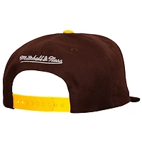 Mitchell  Ness Brown San Diego Padres Cooperstown Collection Basic Flip Snapback Hat