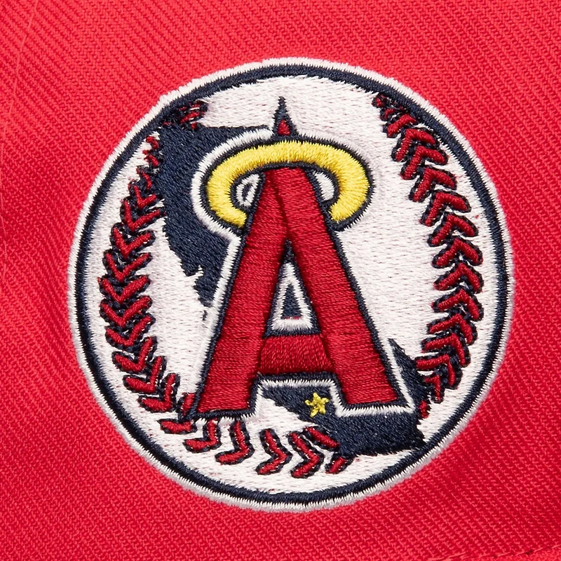 Mitchell Ness California Angels Double Up Snapback Hat