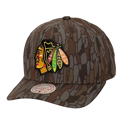 Mitchell Ness Chicago Blackhawks Hidden Pro Crown Adjustable Hat
