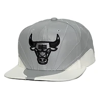 Mitchell  Ness Chicago Bulls Day 12 Two-Tone Faux Leather Snapback Hat