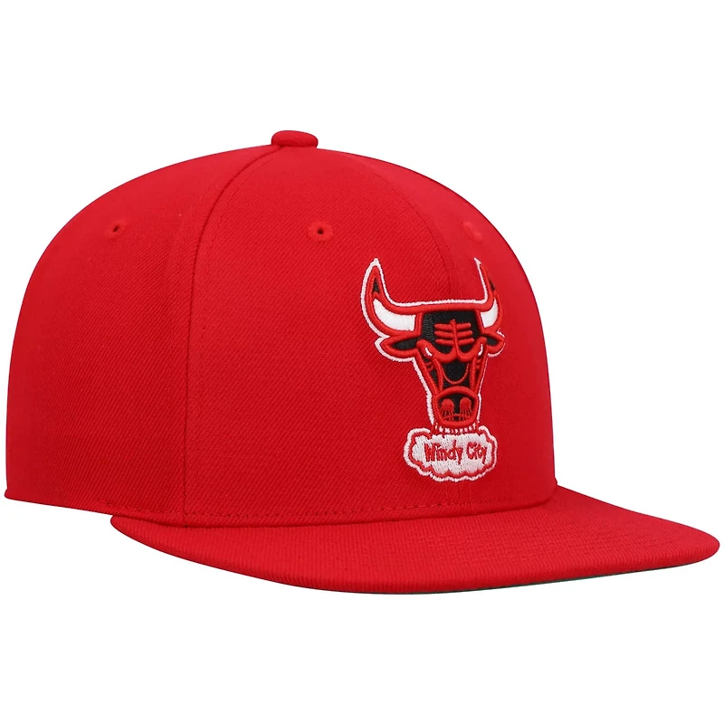 Mitchell  Ness Chicago Bulls Hardwood Classics Team Ground 20 Snapback Hat