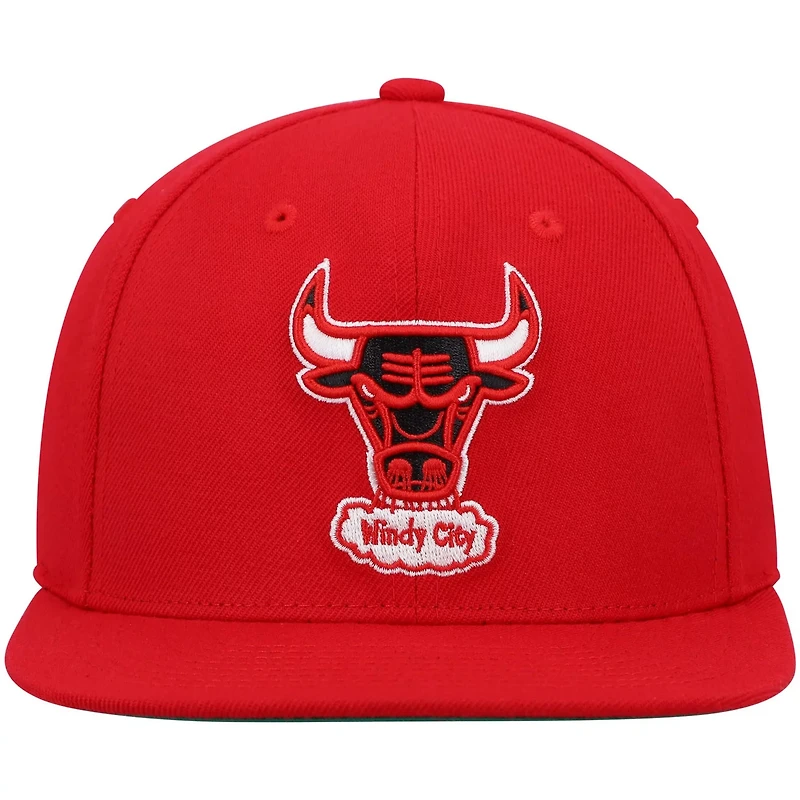 Mitchell  Ness Chicago Bulls Hardwood Classics Team Ground 20 Snapback Hat