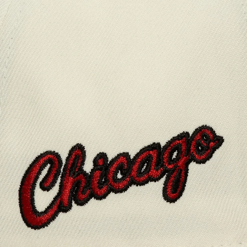 Mitchell  Ness Chicago Bulls Ochre Dusted Double Two-Toned Pro Crown Adjustable Hat