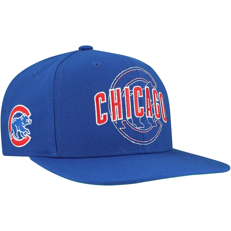Mitchell  Ness Chicago Cubs Double Up Snapback Hat