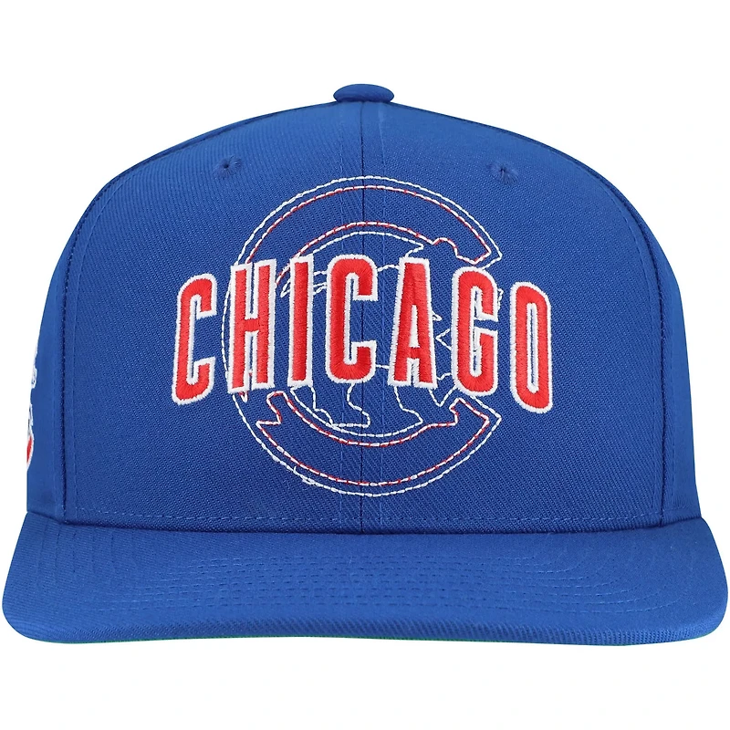 Mitchell  Ness Chicago Cubs Double Up Snapback Hat