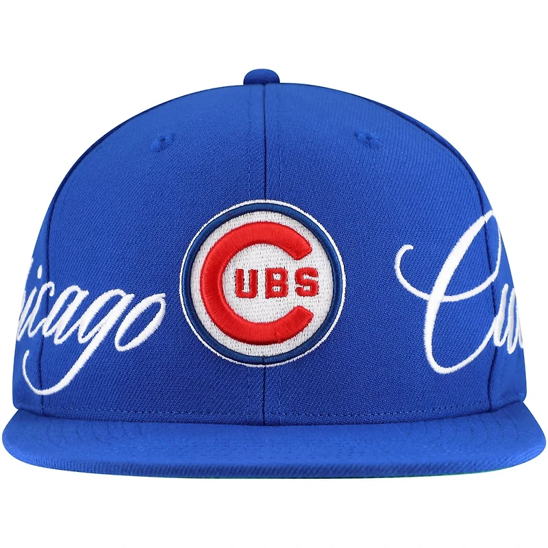 Mitchell  Ness Chicago Cubs Just Don x MLB Lux Script Snapback Hat