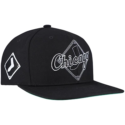 Mitchell Ness Chicago White Sox Double Up Snapback Hat