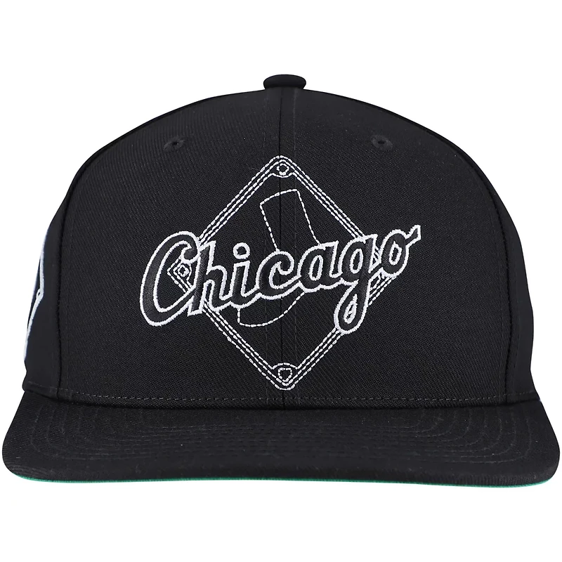 Mitchell Ness Chicago White Sox Double Up Snapback Hat