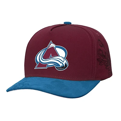 Mitchell  Ness Colorado Avalanche May Flowers Pro Crown Adjustable Hat