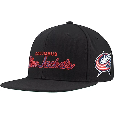 Mitchell  Ness Columbus Blue Jackets Core Team Script 20 Snapback Hat
