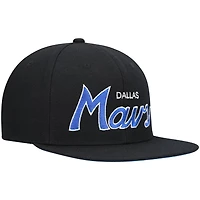 Mitchell  Ness Dallas Mavericks Hardwood Classics Script 20 Snapback Hat