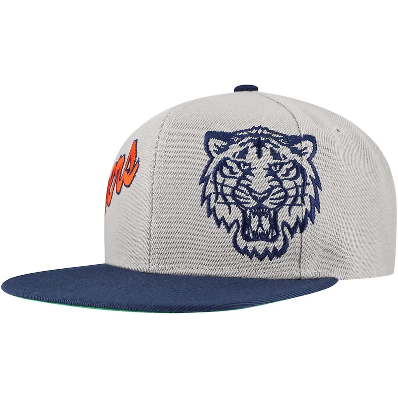 Mitchell Ness Detroit Tigers Knock Out Panel Snapback Hat