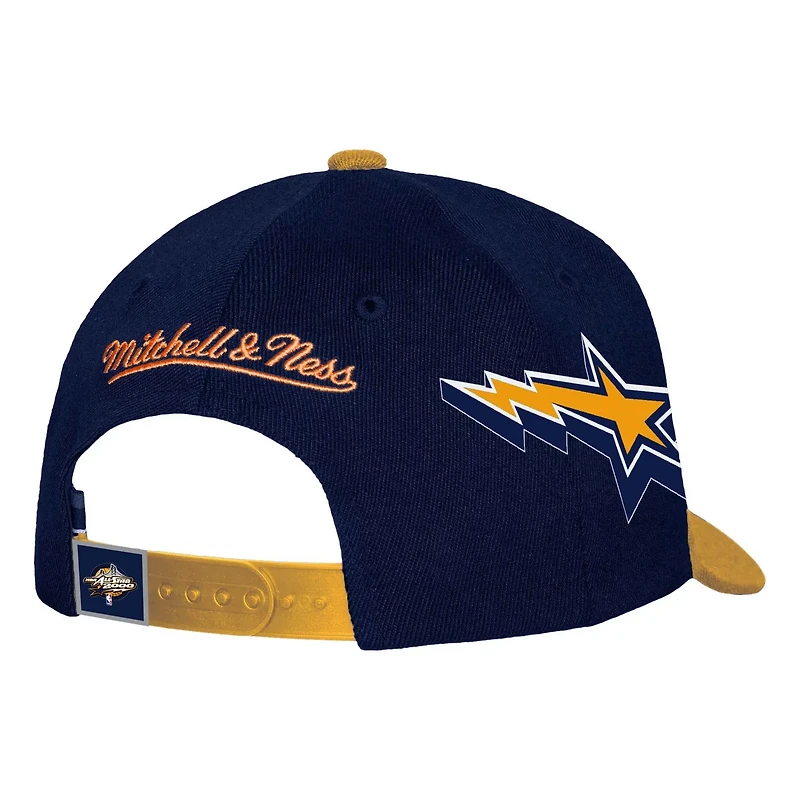 Mitchell  Ness Gold Golden State Warriors AS2K Stars Pro Crown Adjustable Hat