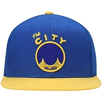 Mitchell  Ness /Gold Golden State Warriors Hardwood Classics Snapback Hat